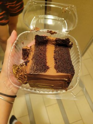 Chocolate ganache cake at Peacefood Cafe - Uptown in New York City