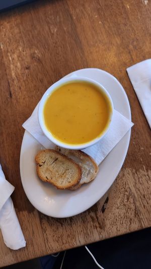Butternut Squash Soup at Peacefood Cafe - Uptown in New York City