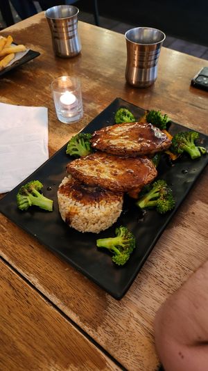 Plant-Based Cutlet Teriyaki at Peacefood Cafe - Uptown in New York City