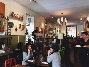 inside  at Peacefood Cafe - Uptown in New York City