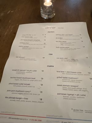   at Peacefood Cafe - Uptown in New York City