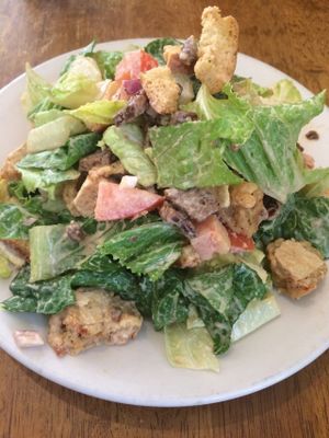 caesar salad at Peacefood Cafe - Uptown in New York City