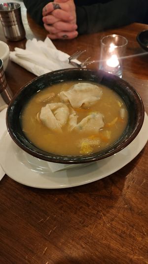 Wonton Soup 😍 at Peacefood Cafe - Uptown in New York City