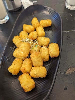 Tater tots at Peacefood Cafe - Uptown in New York City