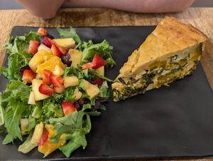 Quiche at Peacefood Cafe - Uptown in New York City