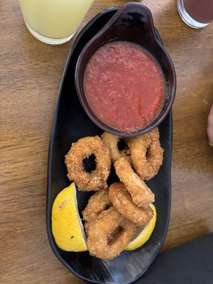 Calamari    at Peacefood Cafe - Uptown in New York City