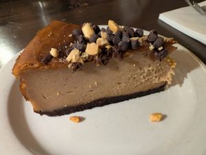 Peanut butter cheesecake  at Peacefood Cafe - Uptown in New York City