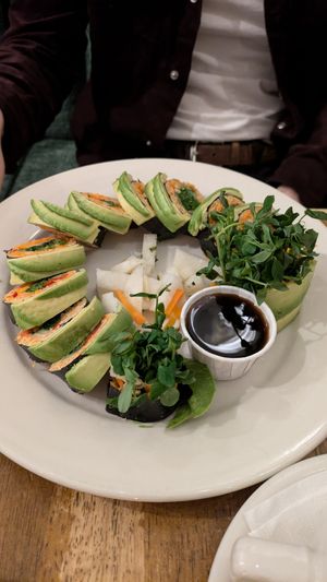 Raw sushi at Peacefood Cafe - Uptown in New York City