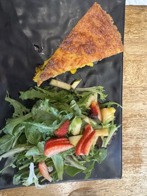 Quiche and salad  at Peacefood Cafe - Uptown in New York City