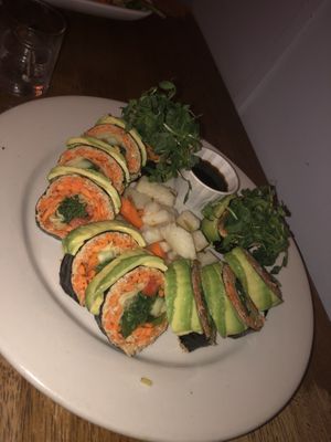 Raw sushi   at Peacefood Cafe - Uptown in New York City