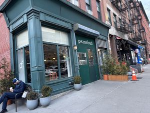 The exterior  at Peacefood Cafe - Uptown in New York City
