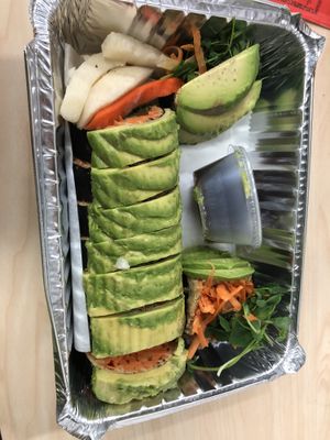 Raw sushi roll   at Peacefood Cafe - Uptown in New York City