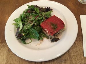 raw lasagna (delicious) at Peacefood Cafe - Uptown in New York City