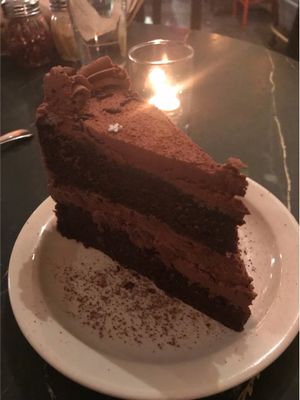 Chocolate cake  at Peacefood Cafe - Uptown in New York City