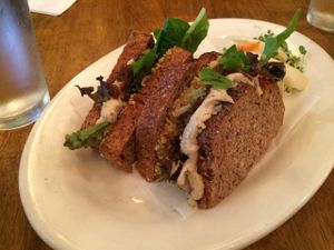 japanese pumpkin sandwich  at Peacefood Cafe - Uptown in New York City