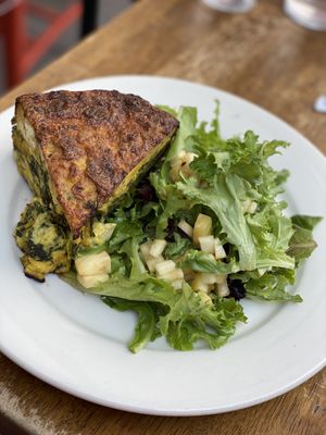 Quiché ☺️ at Peacefood Cafe - Uptown in New York City