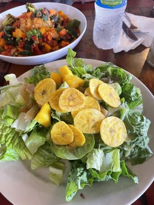 Caribbean salad  at Bananas in Vieques