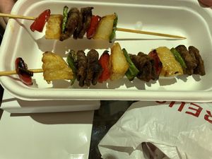 ‘Beef’ satay   at Vina Vegan in Newtown