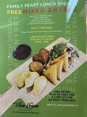   at Vina Vegan in Newtown