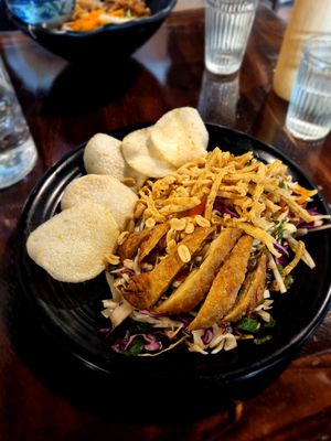 Papaya salad at Vina Vegan in Newtown