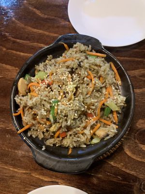 Clay pot fried rice   at Vina Vegan in Newtown