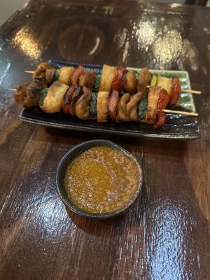 Skewers  at Vina Vegan in Newtown