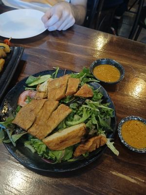 Duck salad at Vina Vegan in Newtown