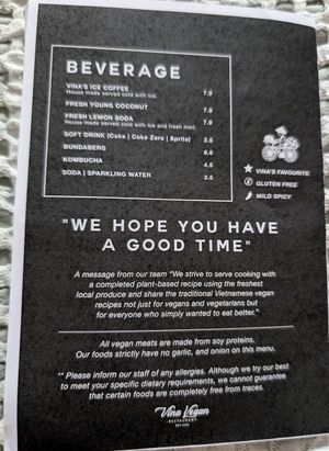  at Vina Vegan in Newtown