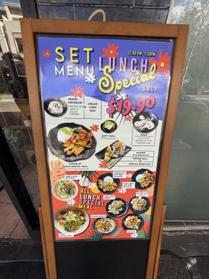 Set menu  at Vina Vegan in Newtown