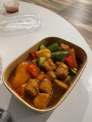 Sweet and sour  at Vina Vegan in Newtown