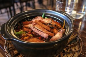 fish bowl at Vina Vegan in Newtown