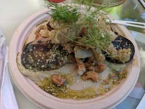 Trátame suave. Eggplant was cooked very well! at Passiflora in Rincon