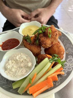 Buffalo wings   at Passiflora in Rincon