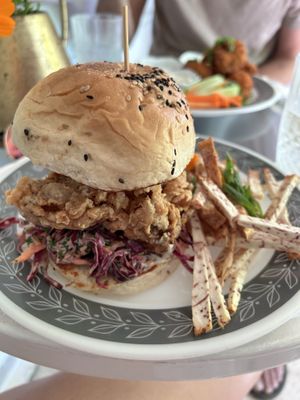 Oyster mushroom sandwich   at Passiflora in Rincon