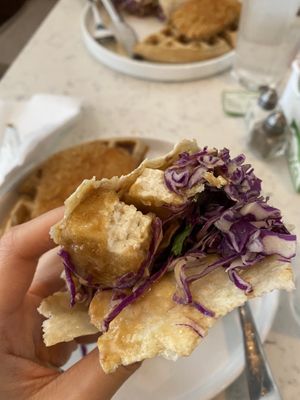 Tofu satay wrap  at Mid Kitchen in Evanston