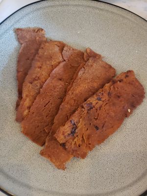 Vegan bacon at Mid Kitchen in Evanston