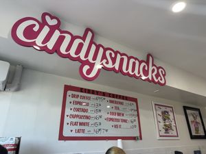 Coffee menu  at Cindysnacks in Centerport