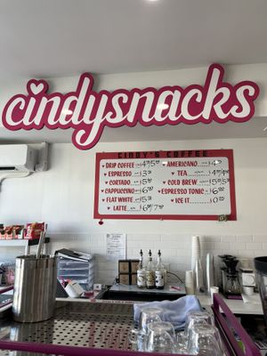 Coffee menu  at Cindysnacks in Centerport