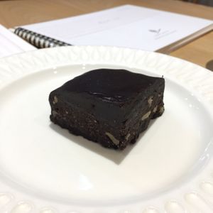 Raw brownie - suuuper fudgy, rich  at Apbbang - Future Bakery 앞으로의 빵집 in Seoul