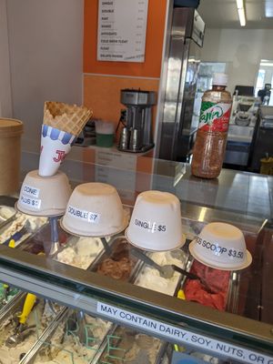 Size options at Bibo Coffee Company in Reno