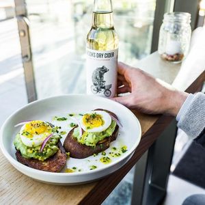 avocado toast at Little Gem on Grove in San Francisco