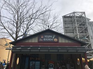 Outside at Disneyland - Vegan Kitchen in Chessy