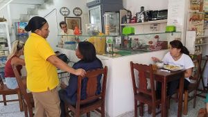 inside at Girasoles Restaurante Vegetariano in Cartagena