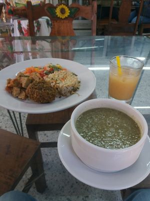 Menu of the day for 10k COL  at Girasoles Restaurante Vegetariano in Cartagena