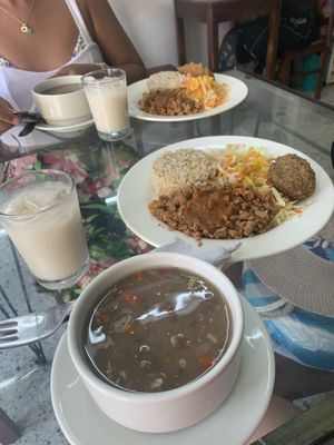 Lunch menu. 13000 COP at Girasoles Restaurante Vegetariano in Cartagena