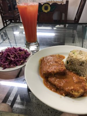 Dinner menu - shame I only have one stomach  at Girasoles Restaurante Vegetariano in Cartagena