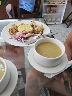 Menu del dia! at Girasoles Restaurante Vegetariano in Cartagena