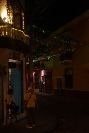 View from the street at Girasoles Restaurante Vegetariano in Cartagena
