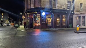 Street view at The Lioness of Leith in Edinburgh