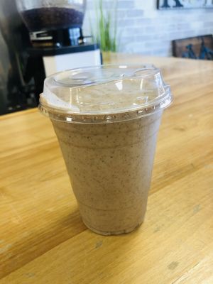 Funky Monkey Smoothie  #Veganuary at Troy's Fresh Kitchen & Juice Bar in Londonderry